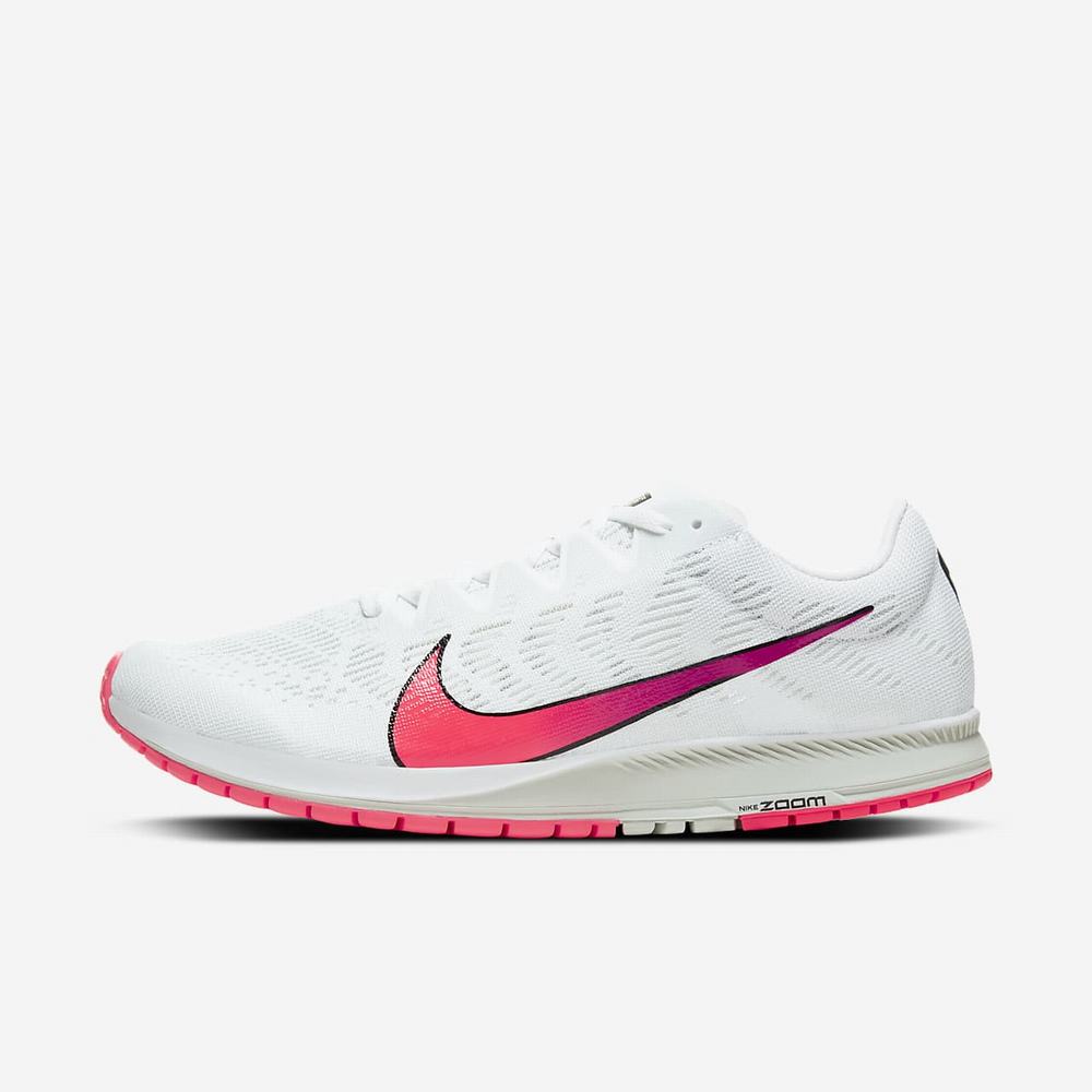 Chaussure De Running Nike Air Zoom Streak 7 Blanche 3749-862 White/Black/Hyper Jade/Flash Crimson Homme | CVY-53247681